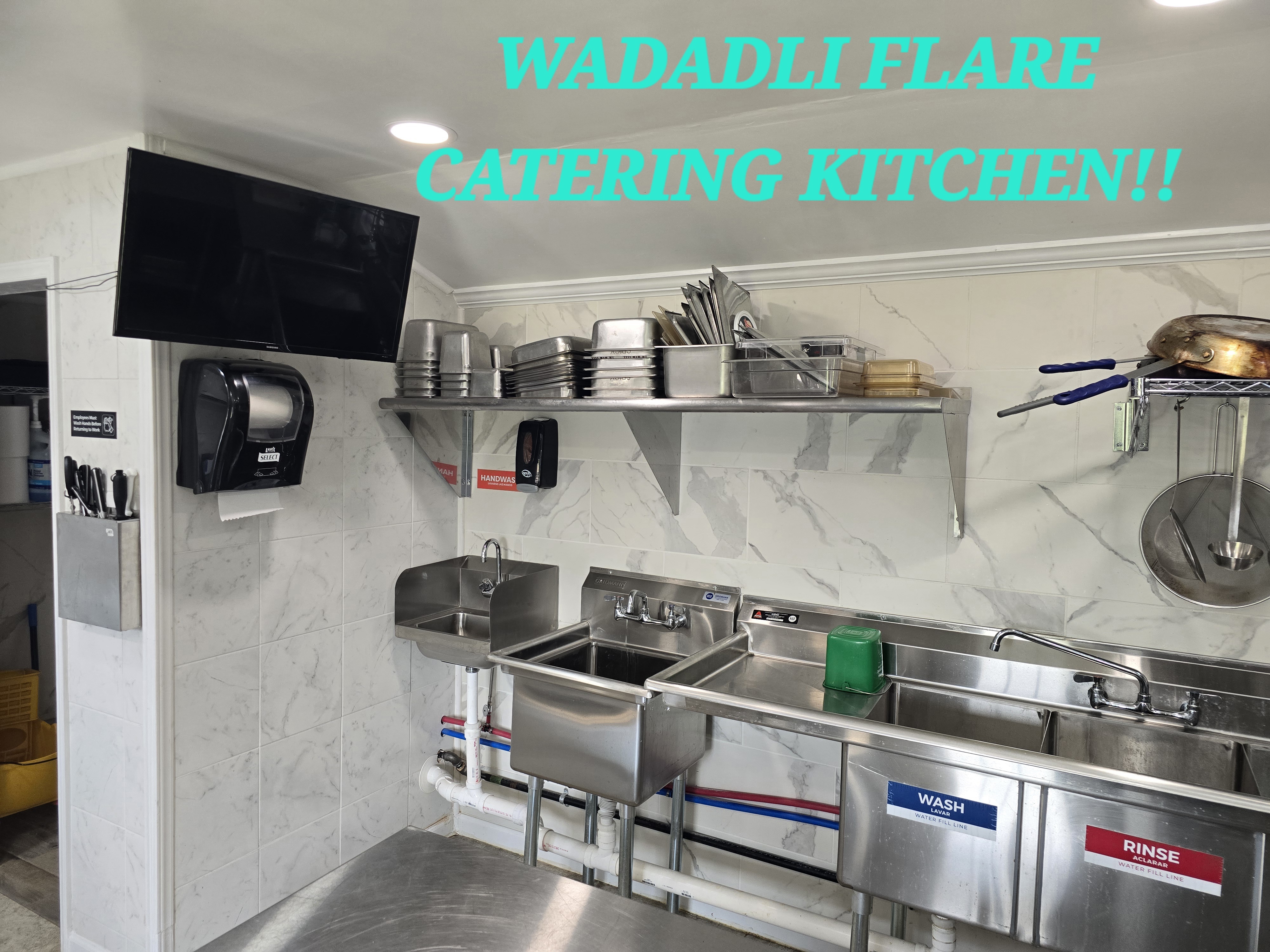 Catering Kitchen Sinks - Wadadli Flare Catering