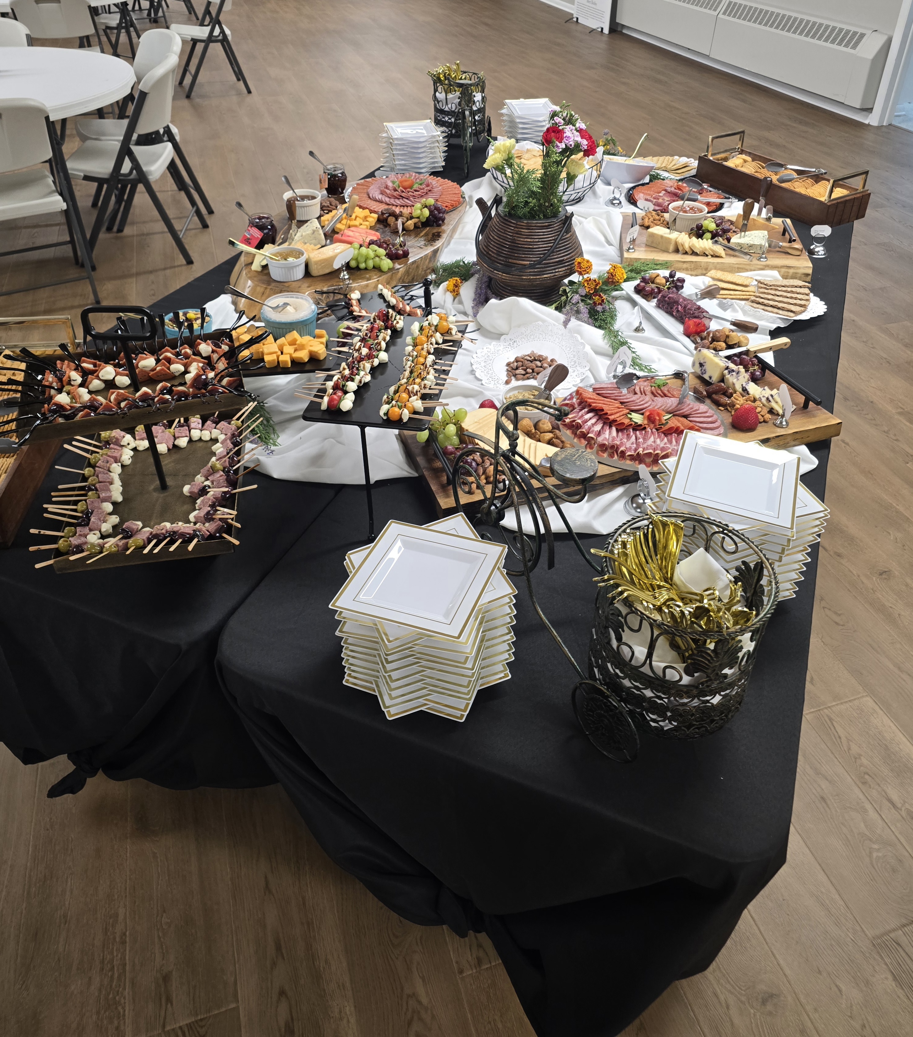 Charcuterie Spread Meats - Wadadli Flare Catering