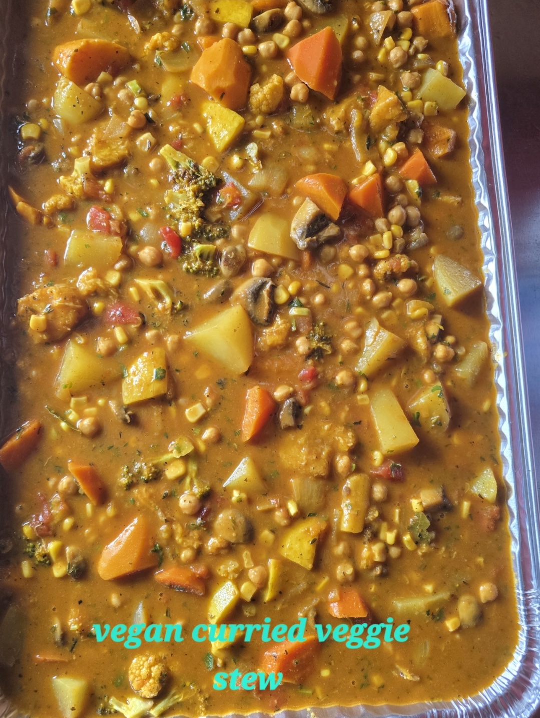 Vegan Curried Veggie Stew - Wadadli Flare Catering