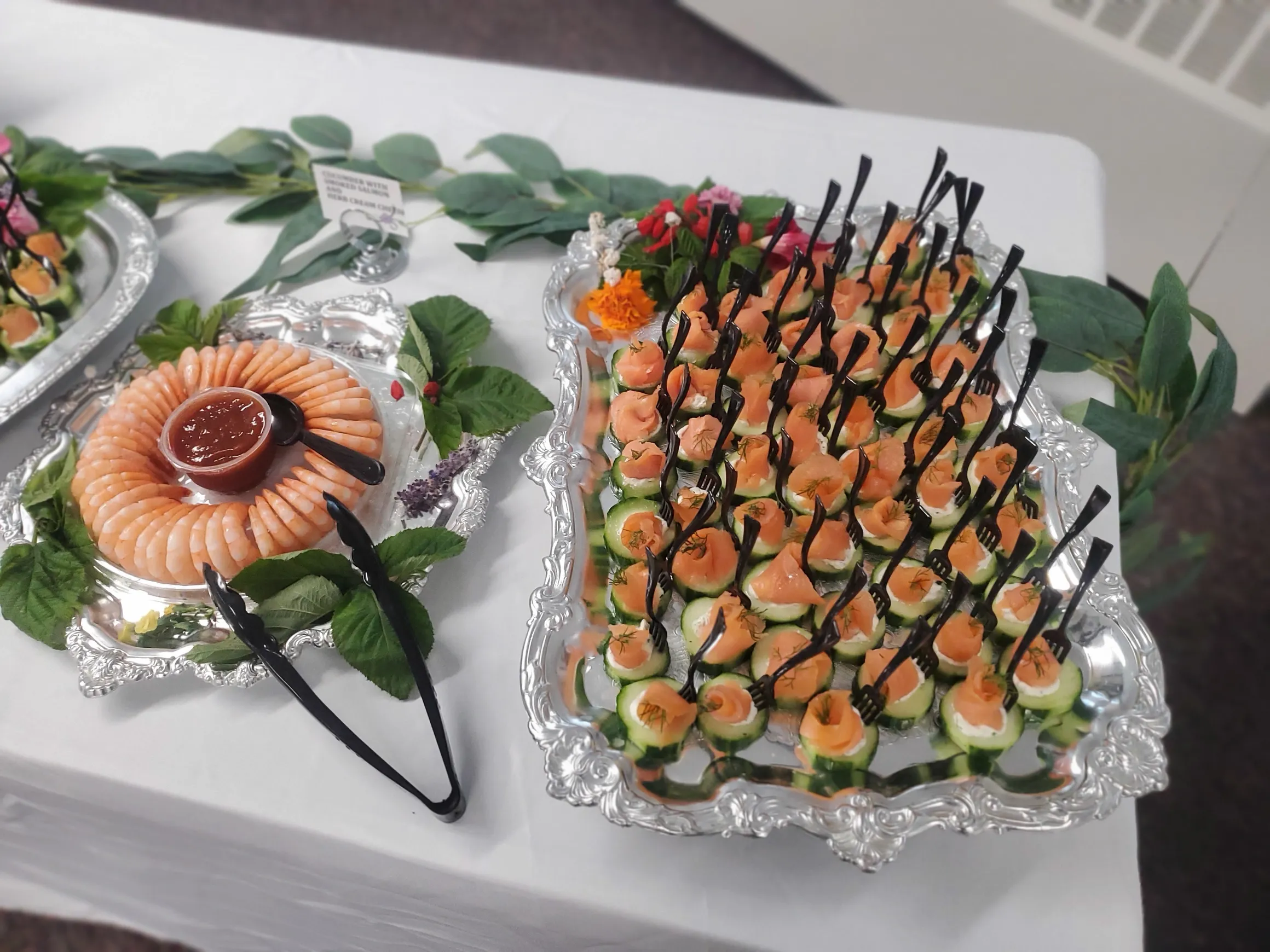 Lox And Shrimp Cocktail Appetizers - Wadadli Flare Catering