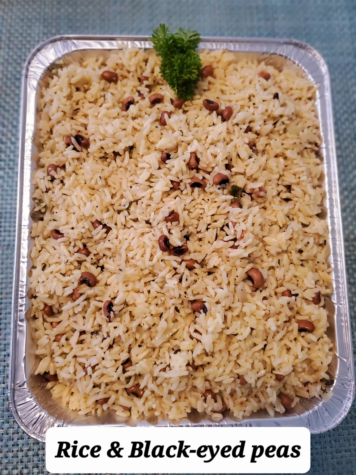 Rice And Black Eyed Peas - Wadadli Flare Catering